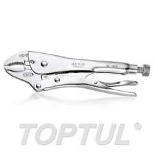 Curved Jaw Locking Pliers with Wire Cutters 5",7" 0